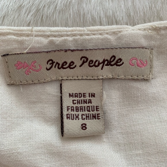 Free People boho Linen Maxi Skirt Raw Hem - Picture 4 of 4